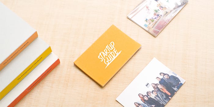 Startup guide business cards