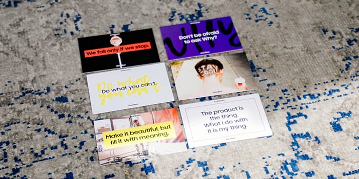 DixonBaxi business cards in various designs