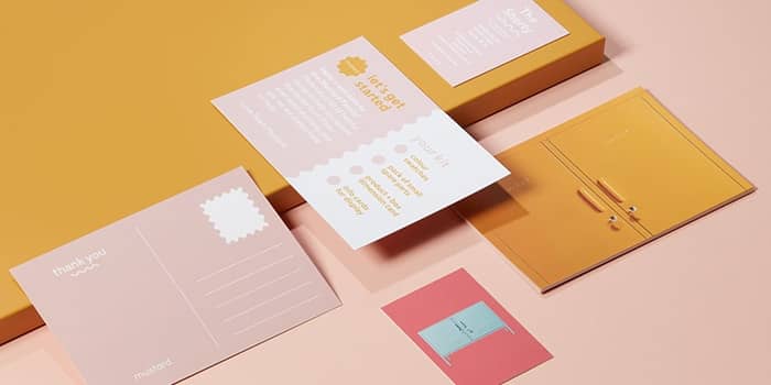 Mustard Made print materials printed by MOO