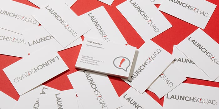 LaunchSquad business cards by MOO