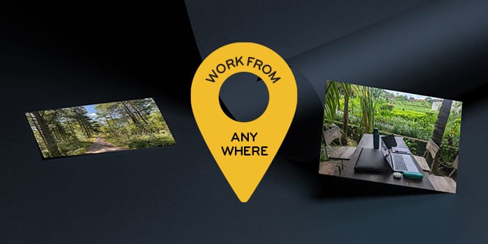 Work from anywhere photos and gps marker