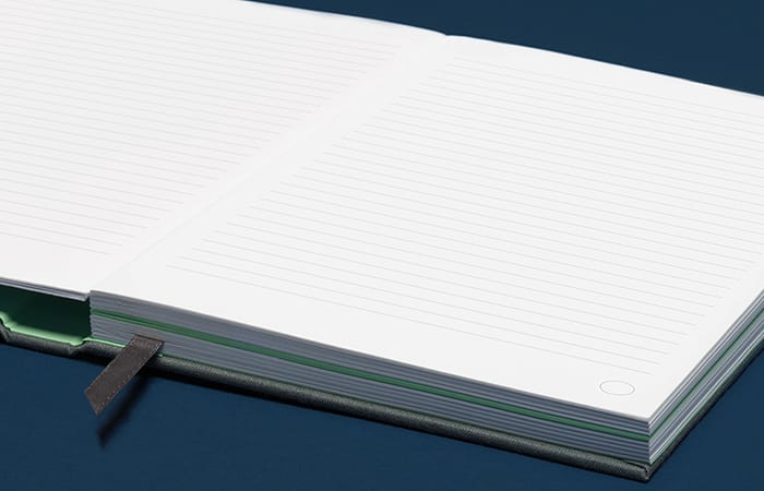 Thick lined notebook