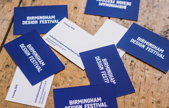 Birmingham design festival business cards