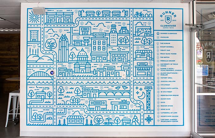 Chris Rogge blue mural