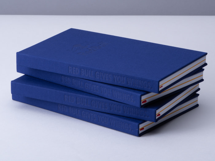 Redbull fabric hard cover notebooks