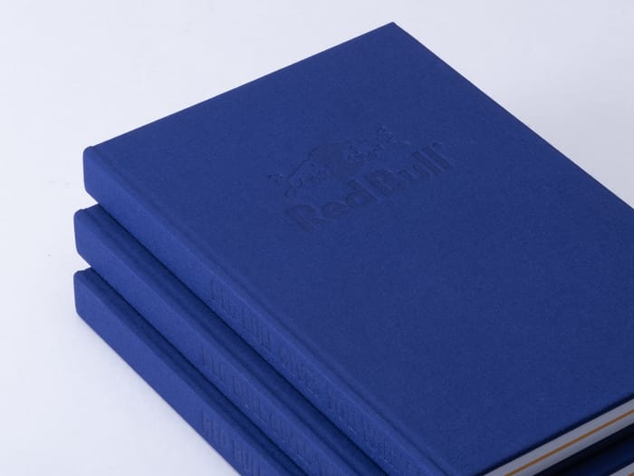 Redbull blue hardcover notebook