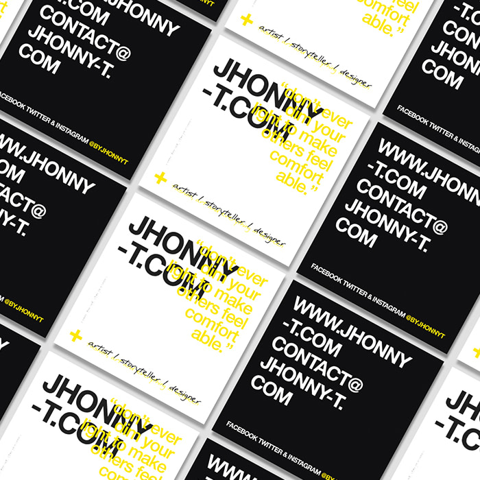 Jhonny T business cards