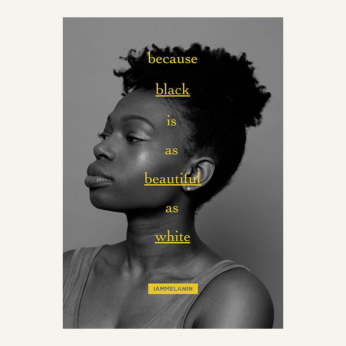 I am melanin photo series by Stacey Olika