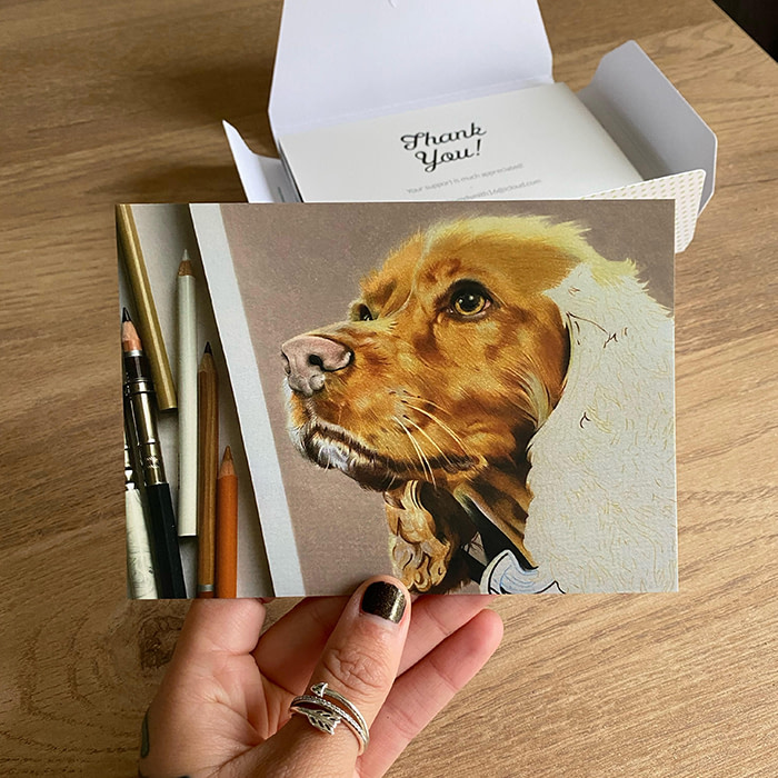 Dog postcard by Hayley Smith