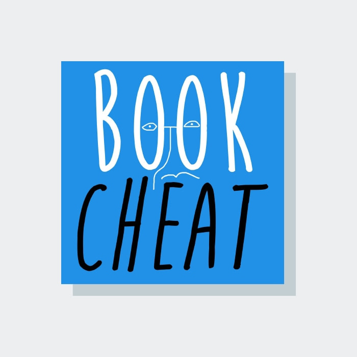 Cover design of the Book Cheat podcast