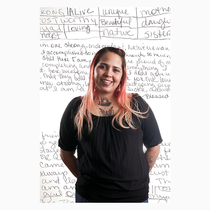 Portrait of Tonya from the Exquisite Lumbee series by Ashley Minner