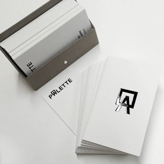 The sleek Palette business cards