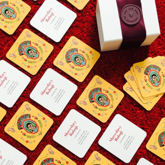 Shreedavy Babuji Rounded Corner Business Cards