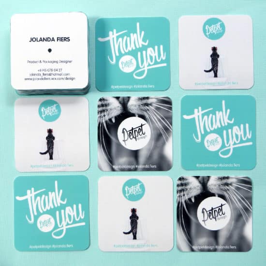 Pet Pet Design Rounded Corner Business Cards