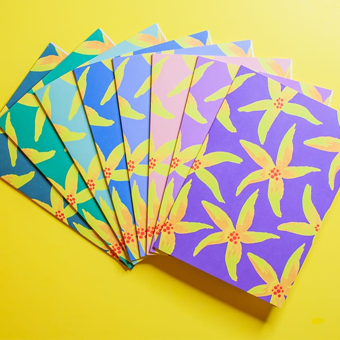 Dry Goods business cards in various colors