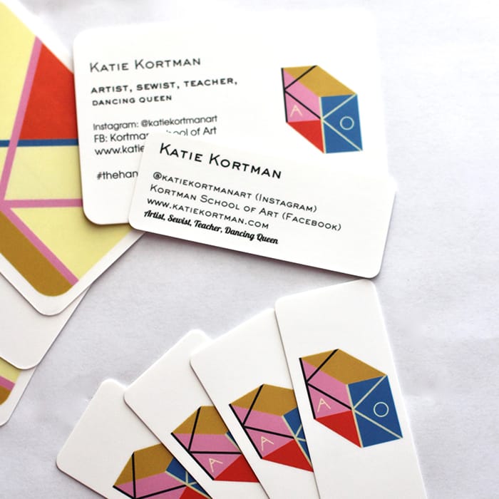 Katie Kourtman mini business cards