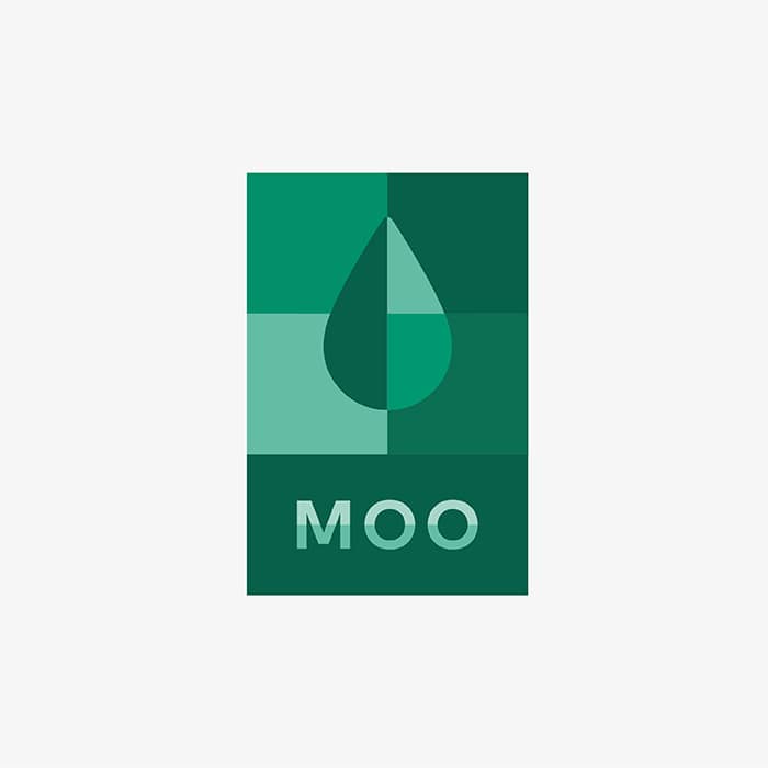 MOO Bauhaus inspired logo