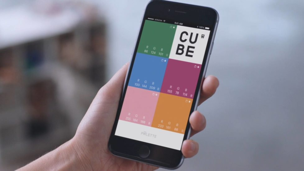 The Cube application on a smart phone
